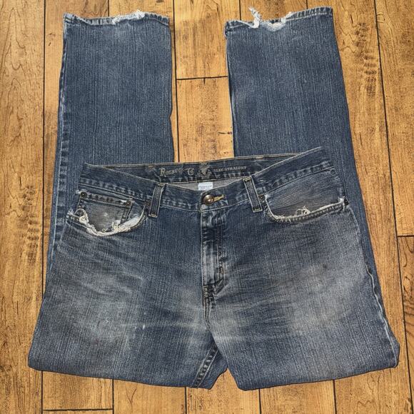 Roebuck And Co Slim Straight Denim Jeans 36x33 - Picture 5 of 11